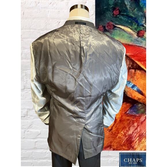 Chaps Ralph Lauren 44R Gray Rust Blue Birdseye Blazer Sport Coat Jacket - Picture 8 of 14